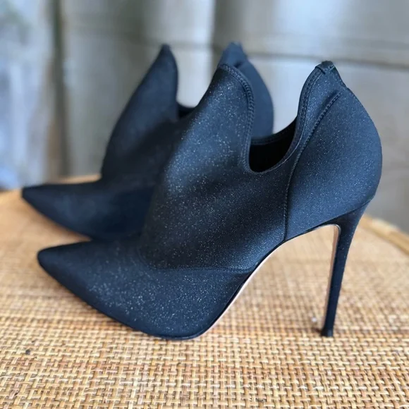 Elegant classy stilettos booties heels pointy toe shoes - Picture 7 of 11